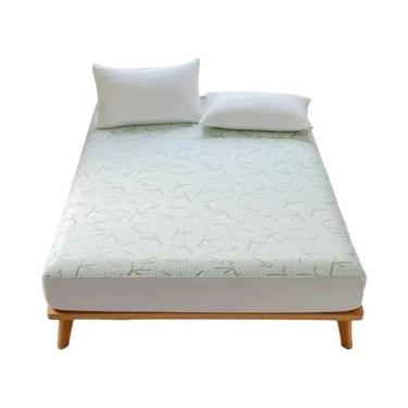 Imagem de Capa de Colchão de Bambu Impermeável e Respirável - 6 a 14 Polegadas c