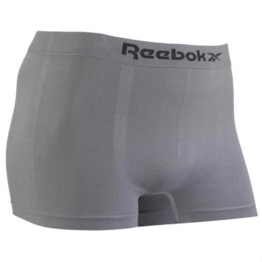 Imagem de Cueca boxer masculina microfibra reebok box shorts leve sem costura, M