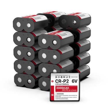 Imagem de Bateria TQTHL CR-P2 6V 2000mAh de Lítio Pacote com 20