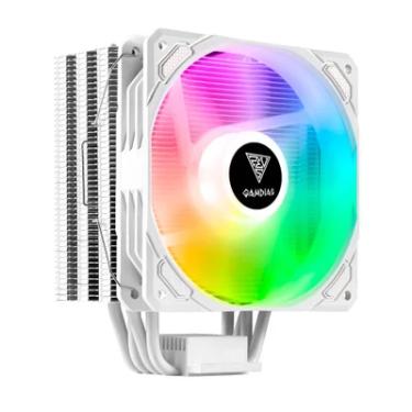Imagem de Cooler Para Processador GAMDIAS Boreas E1-410, RGB Branco, 120mm - BOREAS-E1-410-WH
