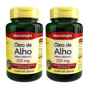 Imagem de Kit 2 Suplemento Óleo de Alho 250mg 60 Capsulas Maxinutri
