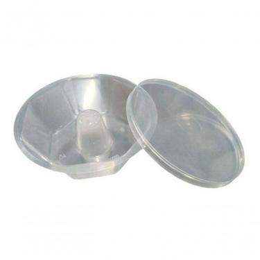 Imagem de Forma para Mini Pudim Descartável Forma Forno Microondas 120ml com Tampinha Transparent...