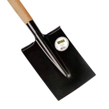 Imagem de Pá de Corte 7x19 e 5cm Cabo Longo Vanga Epóxi em Aço Carbono Especial Preto Dtools