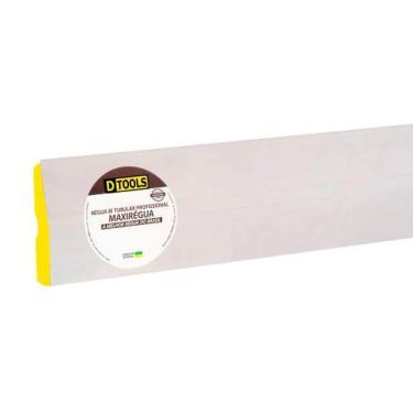 Imagem de Régua de Alumínio Pro 3,0 Metros para Alinhamento e Nivelamento com Formato Trapezoidal Prata Dtools