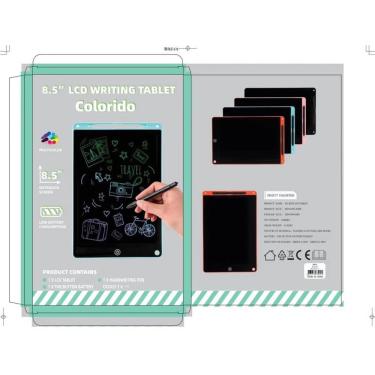 Imagem de Lousa Mágica Tela LCD Tablet Infantil para Escrever e Desenhar 8.5 10 12 Polegadas com Caneta Azul Preto Rosa OEM
