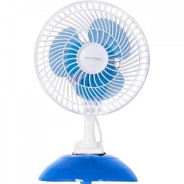 Imagem de Ventilador De Mesa Ventisol Mini 20 Azul-branco 110V