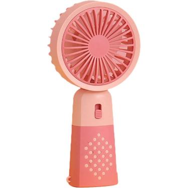 Imagem de Ventilador de Mão USB Portátil Silencioso Rosa FS09 para Uso Doméstico em Mesa e Viagen...