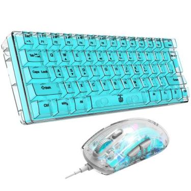 Imagem de Combo de teclado e mouse para jogos Snpurdiri 60% RGB retroiluminado