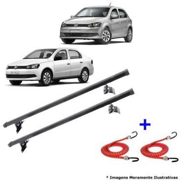 Imagem de Rack Teto Gol G5 e G6 Voyage G5 e G6 Bagageiro + 2 Elásticos - Rack de