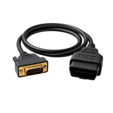Imagem de Cabo Comunicação Ligação Scanner kw850 konnwei Vgate 15 Pinos Obd2 16 