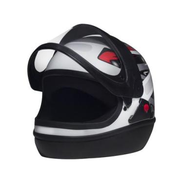 Imagem de Capacete de Moto Fechado San Marino GRAFIC Branco Tamanho 58 - Taurus 
