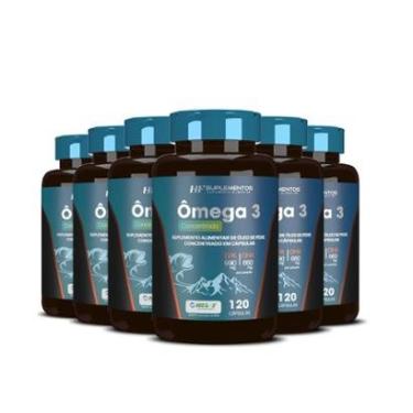 Imagem de Ômega 3 Concentrado 120 Caps Hf Suplementos com 6-Unissex