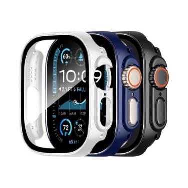 Imagem de Protetor De Tela Para Apple Watch 49mm Ultra 2, Pacote Com 3 Capas Ult