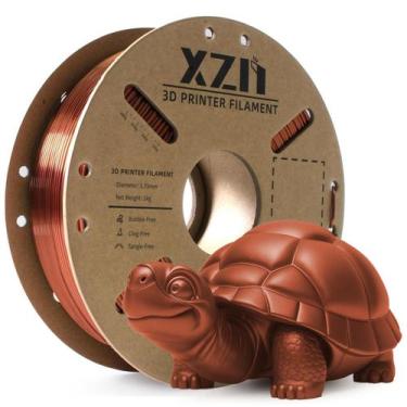 Imagem de Filamento de impressora 3D XZN Silk PLA 1,75 mm 1 kg de bobina de cobr