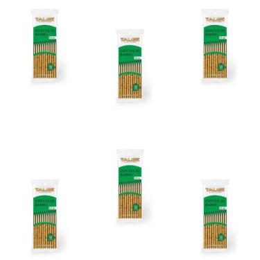 Imagem de Kit 6 Pacotes de Espetos para churrasco Bambu 18cm Talge com 50 unidad