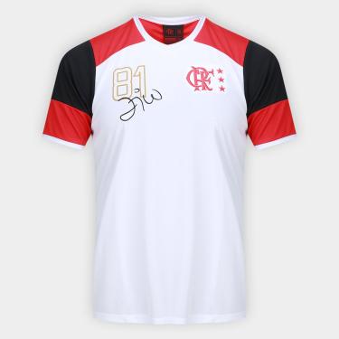 Imagem de Camiseta Infantil Flamengo Zico Retro-Unissex