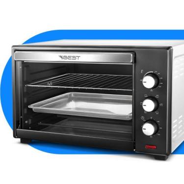 Imagem de Forno Eletrico Best 48 Litros Plus Preto/Branco 220V 2000W, 220V