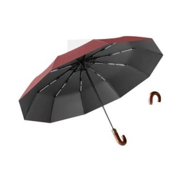 Imagem de Guarda-chuva Dobrável Com Proteção UV E Resistente Ao Vento UPF50+ Com