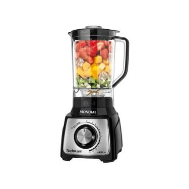 Imagem de Liquidificador Mondial Turbo L-1400-LT 1400W 3L Preto e Inox 5477-01, 