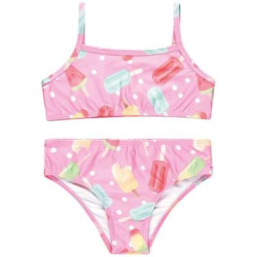 Imagem de Biquini Infantil Moda Praia Verão Proteção Uv50 1ao14 - Outros, Rosa, 