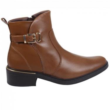 Imagem de Bota Comfortflex Couro 2469303, Caramelo, 37