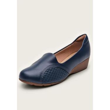 Imagem de Sapato Feminino Modare Anabela para Joanete 7014.229, 39, Marinho