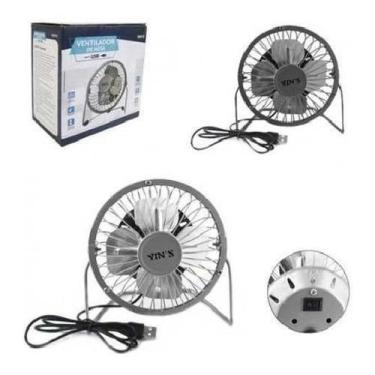 Imagem de Mini Ventilador De Mesa Usb Portátil 14Cm Alfacell Preto - Oem