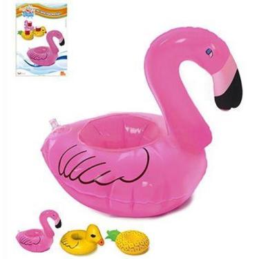 Imagem de Boia Flamingo Porta Copo Inflável Para Piscina - Cam