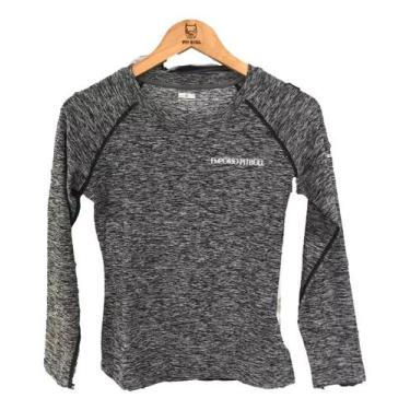 Imagem de Blusa Fitness Manga Longa Emporio Pit Bull 83903, Grafite, GG