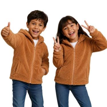 Imagem de Jaqueta Infantil Menino Urso Inverno Fleece Plush Inverno Pe - - anjo 