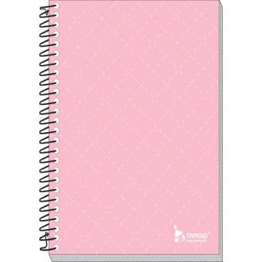 Imagem de Caderneta Espiral Capa Dura Rosa 1/8 64 Folhas PCT.C/05 - Tamoio