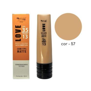 Imagem de Base Liquida Alta Cobertura com FPS - Max Love Make-up, 57