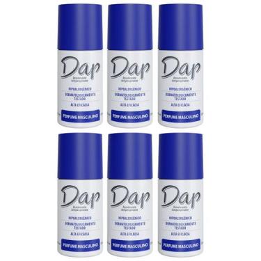Imagem de Kit 6 Desodorante Masculino Feminino S/ Perf RollOn Dap 55ml, MASCULIN
