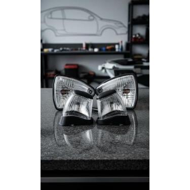 Imagem de Kit 4 Lanternas Dianteiras e Teto Cristal Automotivo - Congratulations