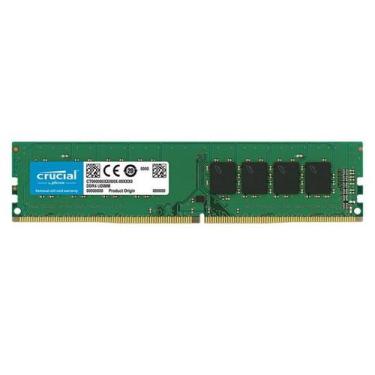 Imagem de Memória Ram Desktop 16GB Crucial uDIMM DDR4 2666Mhz CL19 x8 PC4 2666 P