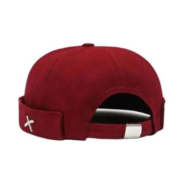 Imagem de Gorro De Inverno Unissex Ajustável, Estilo Vintage, Cor Sólida, Modelo