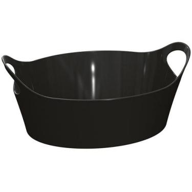 Imagem de Cesto para Batata Frita Preto 28x12cm Restaurante Bar Lancheria Plus M