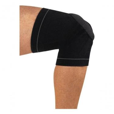 Imagem de Joelheira Training Silicone Patelar Estabilização Avançada Anel Anatômico Preta N1 Sport g