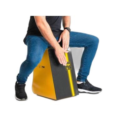 Imagem de Cajon Fsa Lite LTS-04 com Captação Dinâmica e Saída P10 Design Inovador Amarelo Fsa
