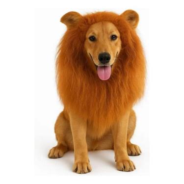 Imagem de Roupa De Cachorro Gato Pet Fantasia Juba De Leão Ajustável - Lung Pet