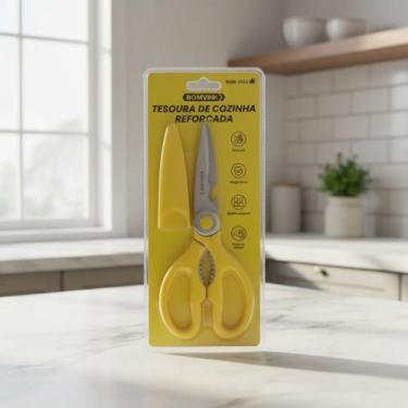 Imagem de Tesoura Cozinha Reforçada Multiuso Bom-1053 Bomvink