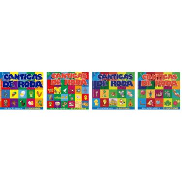 Imagem de Coleção Cantigas de Roda 4 CDs 100 Músicas Educação Infantil