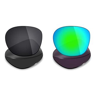 Imagem de Mryok 2 pares de lentes polarizadas de substituição para óculos de sol Oakley Garage Rock – Opções