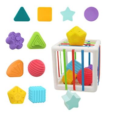 Imagem de Caixa Sensorial do Bebê, Brinquedo Classificador Colorido, Brinquedos Sensoriais para Crianças Autistas, Forma Bebê, Presente para 6-12-18 Meses