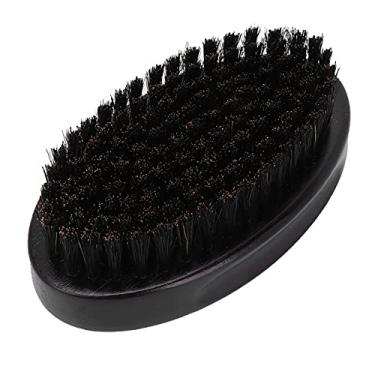 Imagem de Escova para pentear barba, cabo de madeira, escova para pentear barba leve para homens