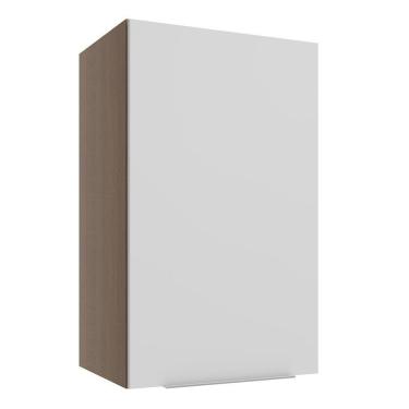 Imagem de Armário Aéreo Stella 1 Porta Rustic/branco Madesa