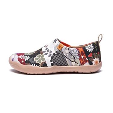 Imagem de UIN Sapatos femininos artísticos para viagem, sem cadarço, casuais, leves, respiráveis, confortáveis, mocassins, Hana, 38