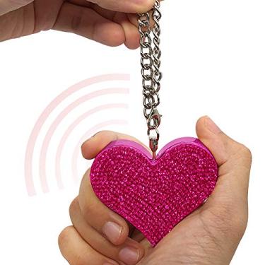 Imagem de Guard Dog Security Chaveiro de alarme de batimento cardíaco para mulheres, sirene de 130 dB, alarme de defesa pessoal (rosa)