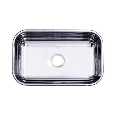 Imagem de Cuba Inox Tecnocuba n°2 funda 14 cm prof (56x34x14) aço inox 430 Acabamento Polido