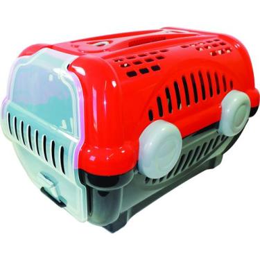 Imagem de Caixa Para Transporte Luxo Vermelha Número 1 Furacão Pet - Furacao Pet
